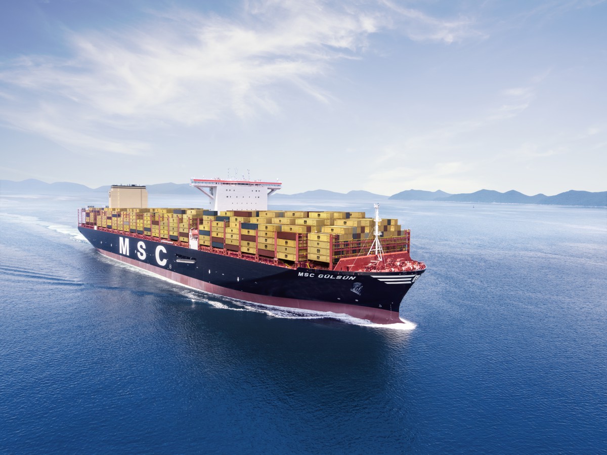 MSC Gülsün is sailing to DCT Gdansk. It's the largest container ship in the world (photo, video) - MarinePoland.com MSC Gülsün is sailing to DCT Gdansk. It's the largest container ship in the world (photo, video) - MarinePoland.com