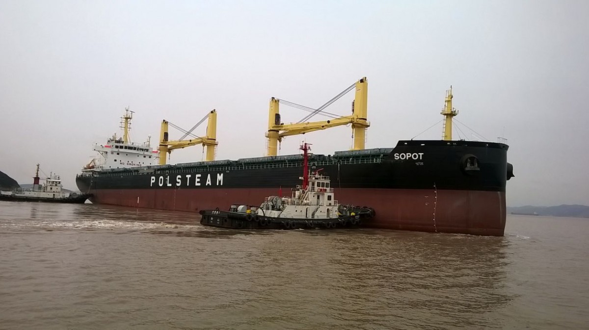 The Sopot bulk carrier delivered to the Polsteam - MarinePoland.com The Sopot bulk carrier delivered to the Polsteam - MarinePoland.com