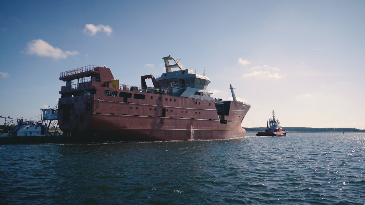 Marine Projects shipyard delivered a prototype fishing vessel [photo, video] - MarinePoland.com