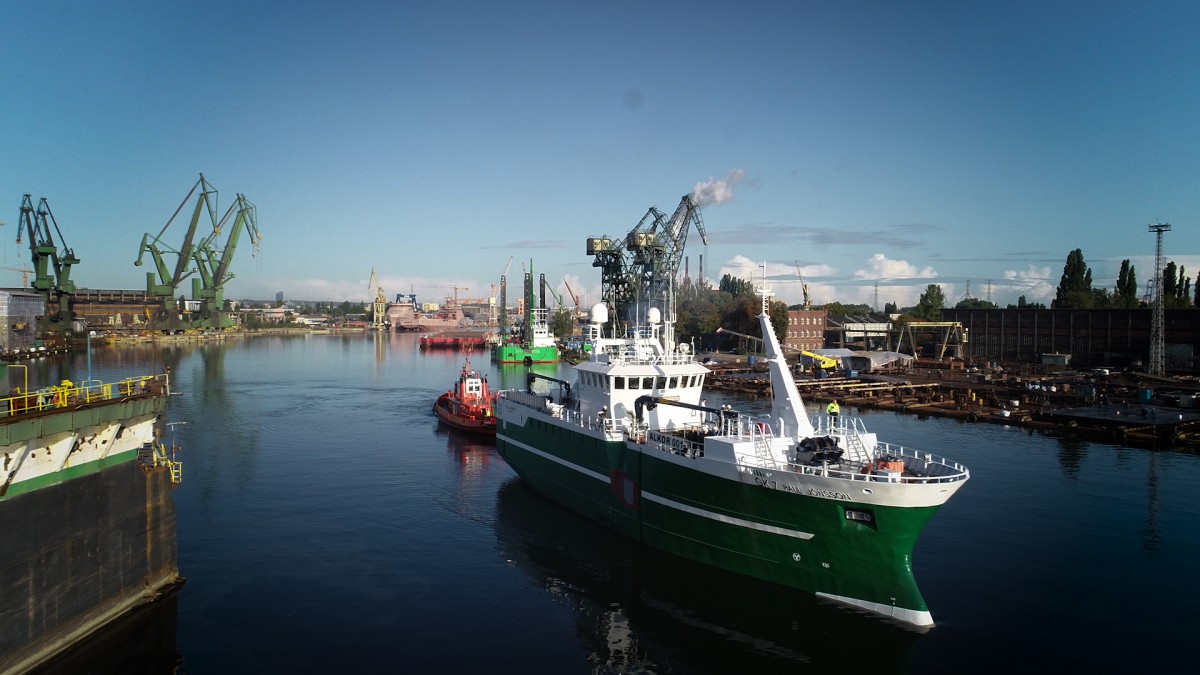 Páll Jónsson christened! It was built from scratch at the ALKOR shipyard (photo, video) - MarinePoland.com