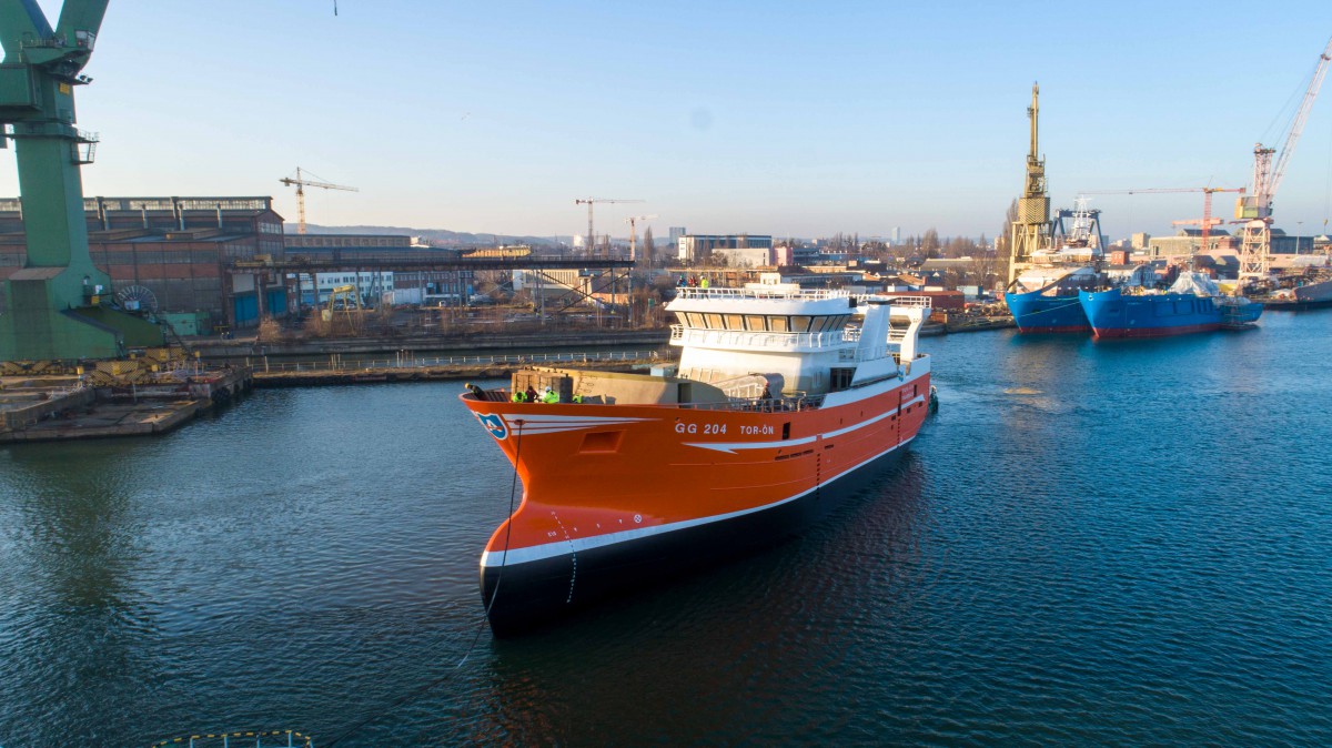 Nauta Shipyard has launched a fishing vessel for Danes [PHOTO, VIDEO] - MarinePoland.com