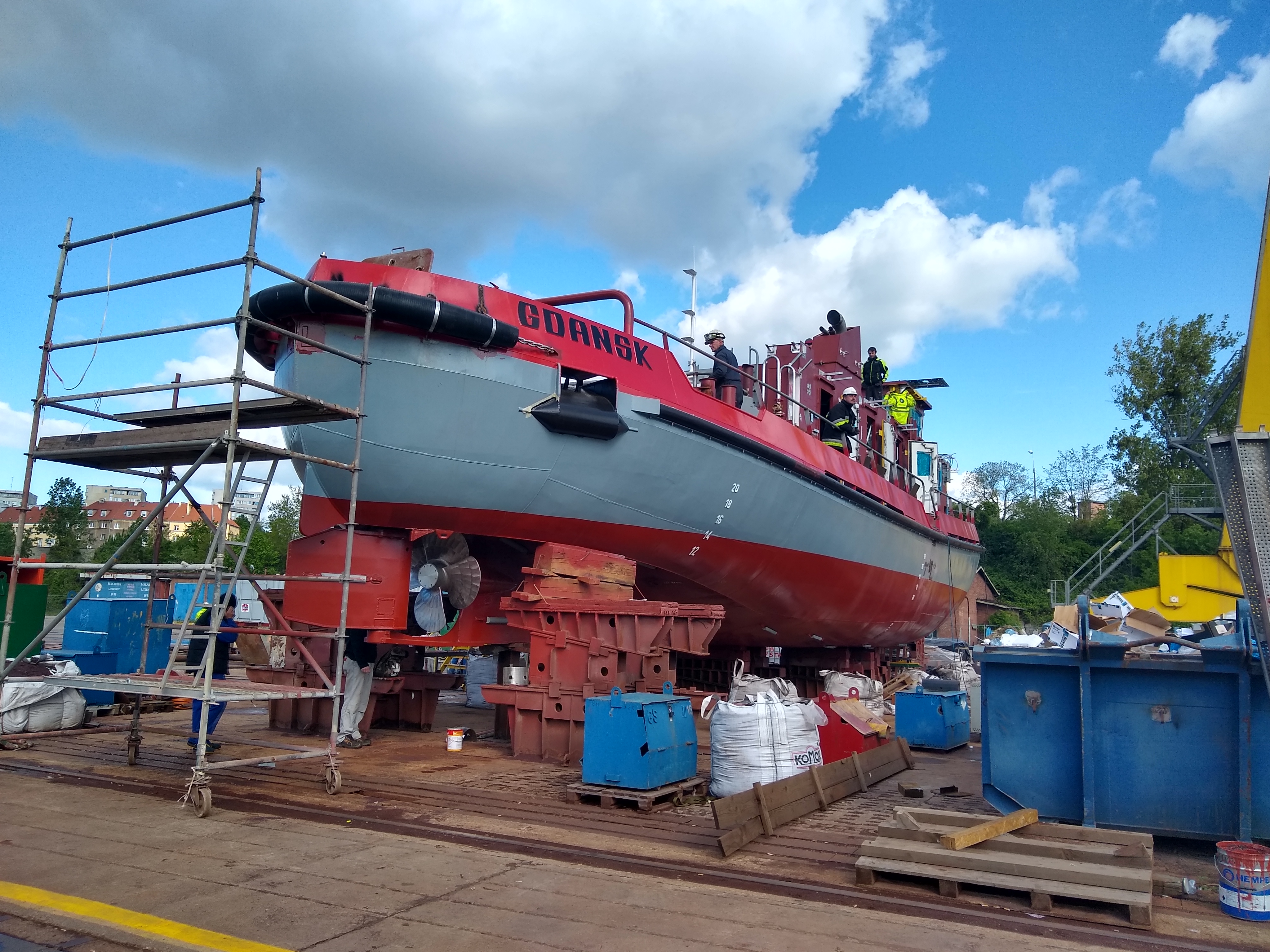 Launching of linear icebreaker for Regional Water Authorities in Gdańsk - MarinePoland.com