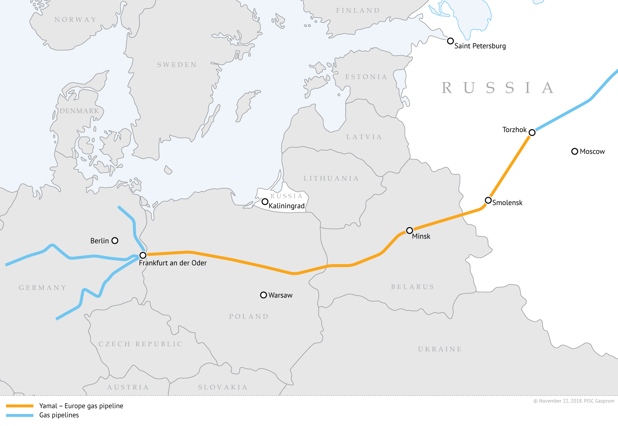 Gas transit service via the Jamal Gas Pipeline carried out in accordance with orders made by customers - MarinePoland.com