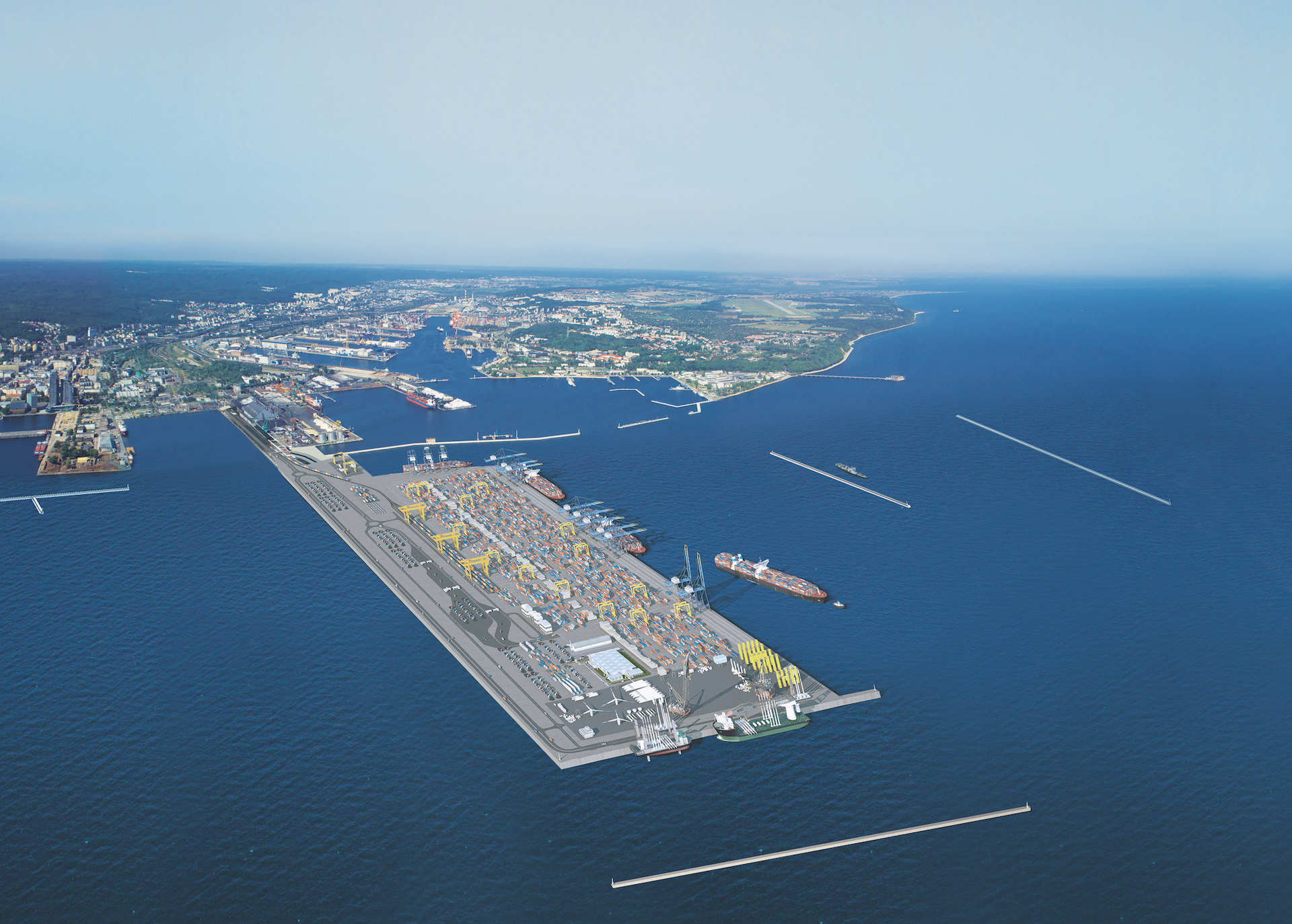 The Port of Gdynia Authority has applied for issue of environmental decisions for the construction of the Outer Port - MarinePoland.com