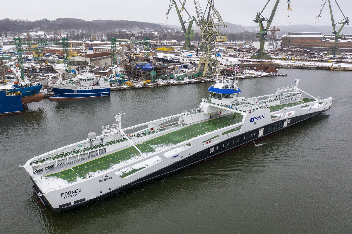 Electric ferry Fodnes from Remontowa Shipbuilding sailed to Norway - MarinePoland.com Electric ferry Fodnes from Remontowa Shipbuilding sailed to Norway - MarinePoland.com