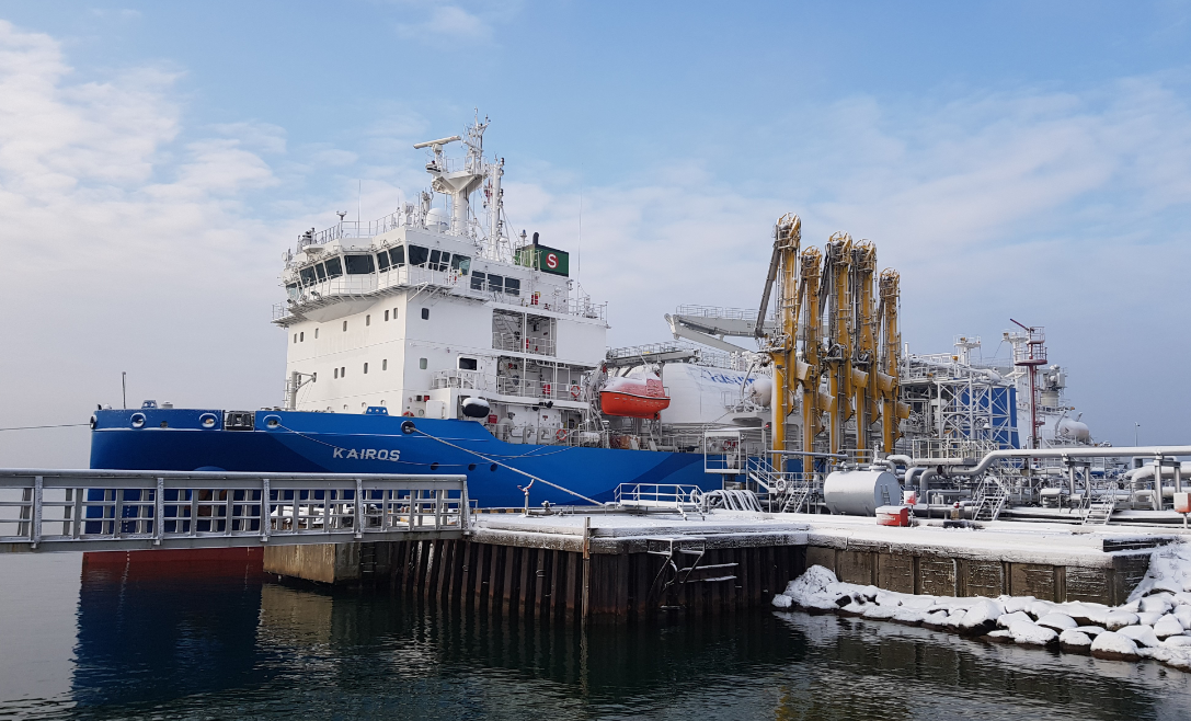 The fifth delivery of LNG for PGNiG to Klaipeda. One year of use of the reloading station in Lithuania - MarinePoland.com
