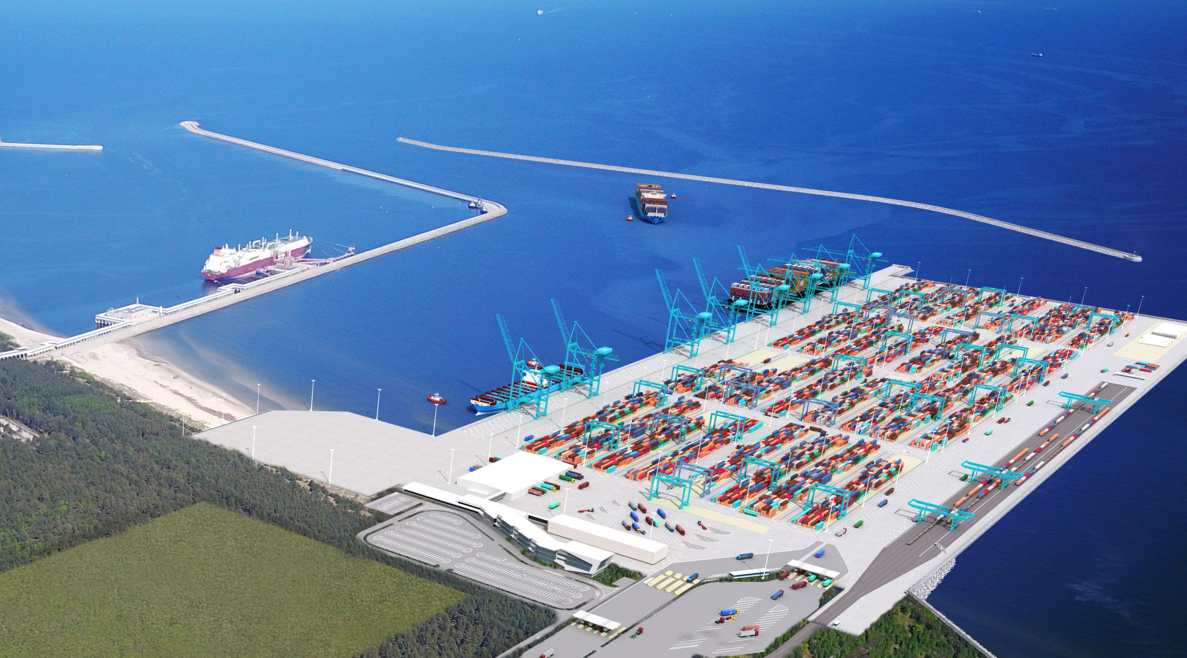 Invitation to participate in the procedure - deepwater container terminal in Świnoujście - MarinePoland.com