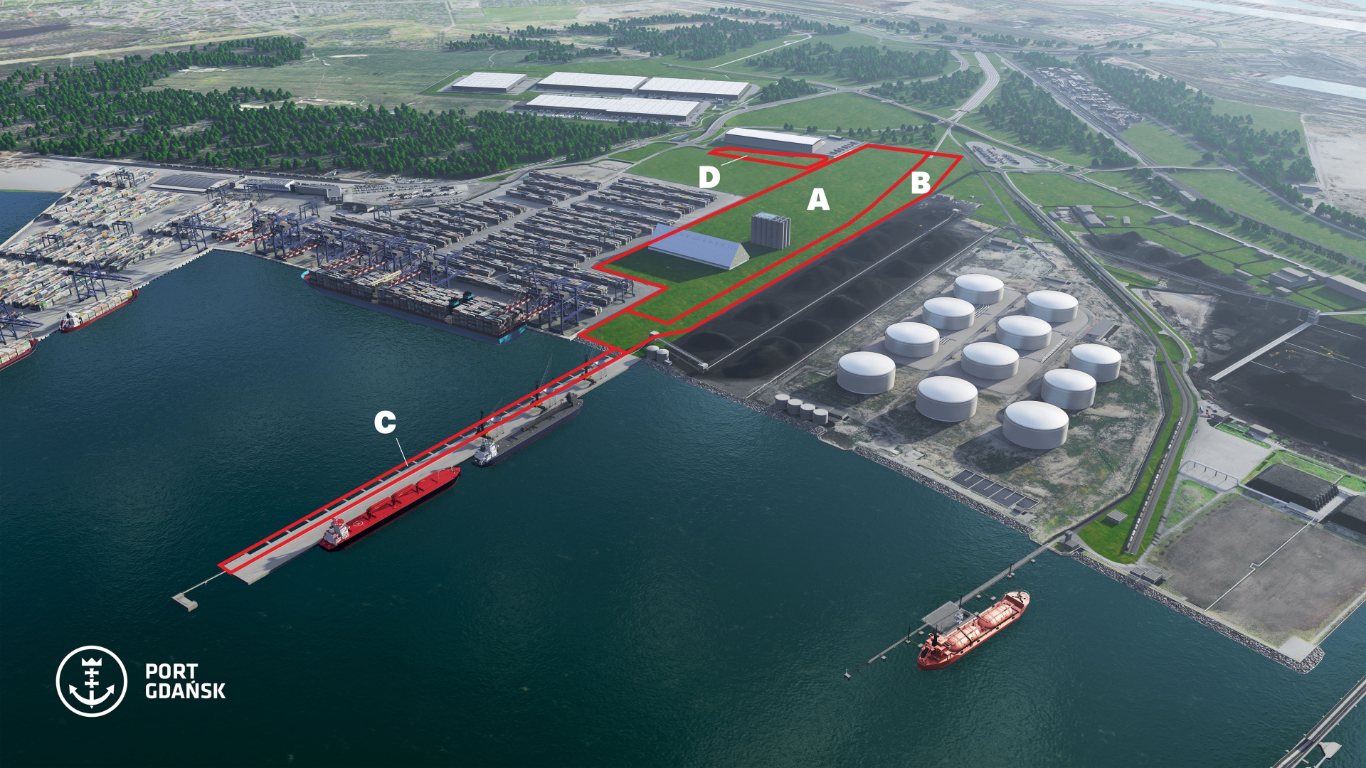 The Port of Gdansk has announced tender for investment areas at the Ore Pier in the Northern Port - MarinePoland.com