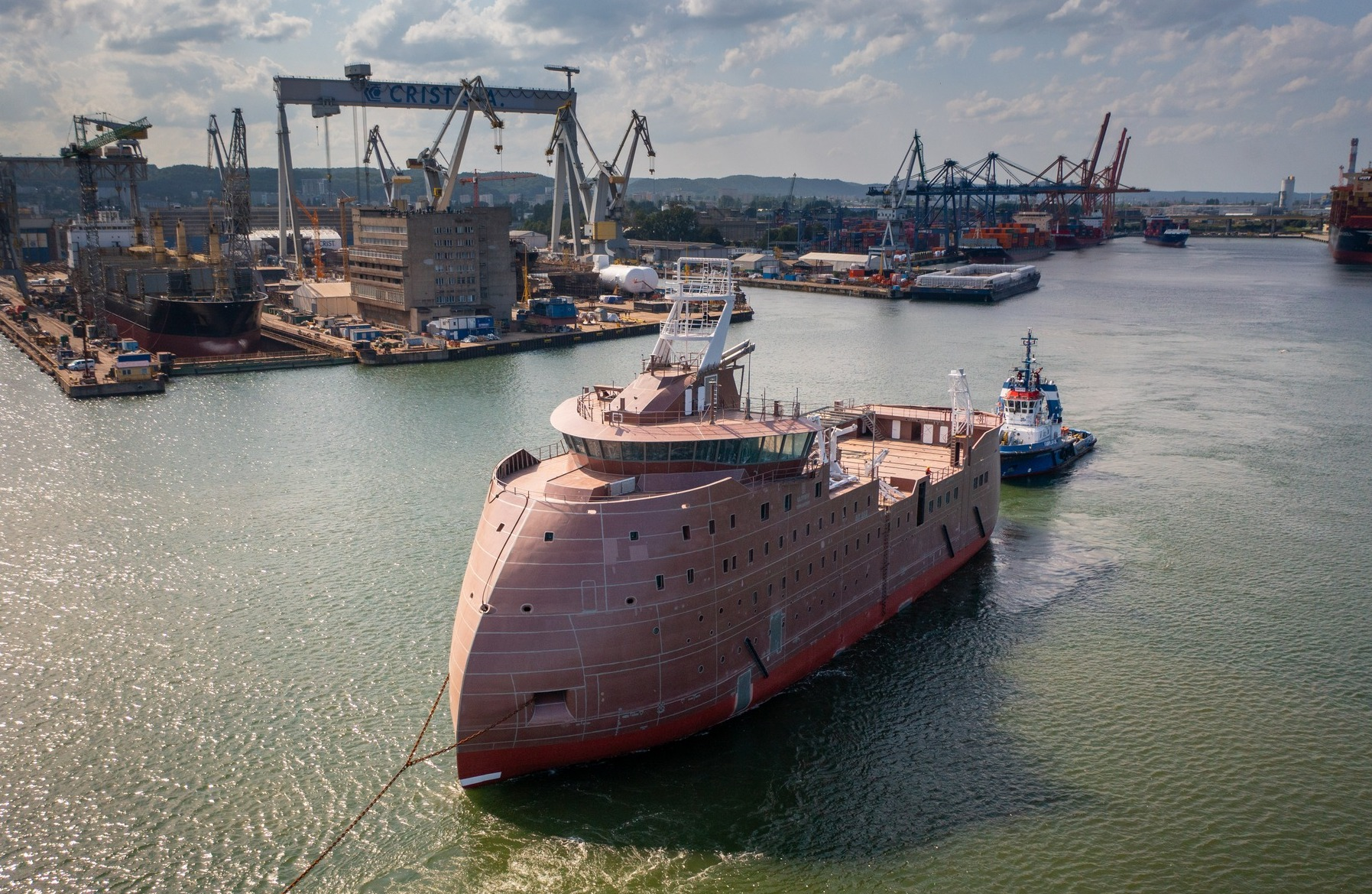 CRIST S.A. Hands Over the Latest Vessel Designed For Servicing Offshore Wind Farms - MarinePoland.com