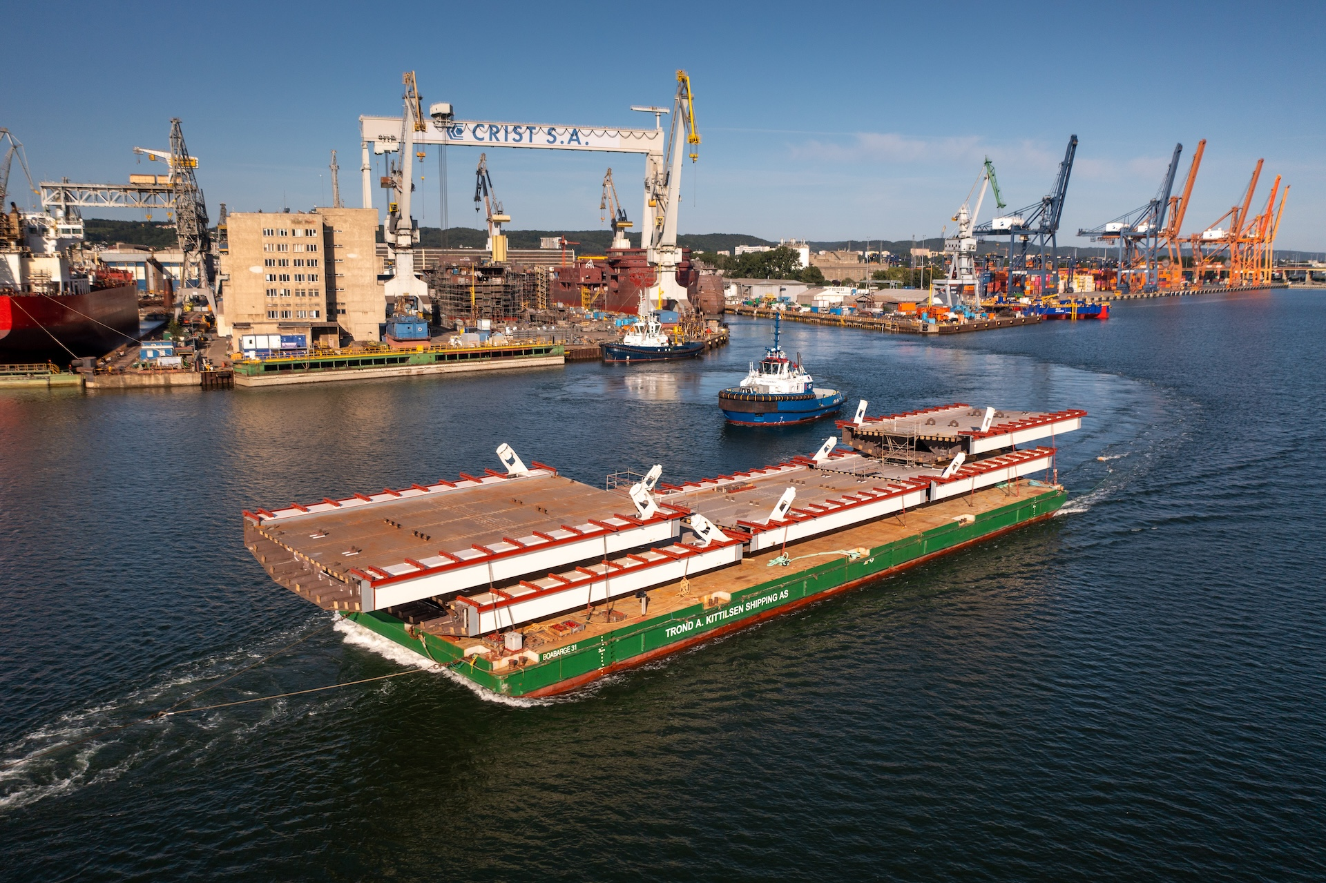 Crist S.A. Completes The BR01 Bridge Project For Eiffage Métal - MarinePoland.com