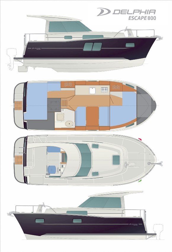 Delphia Escape 800 - the latest design from Delphia Yachts - MarinePoland.com
