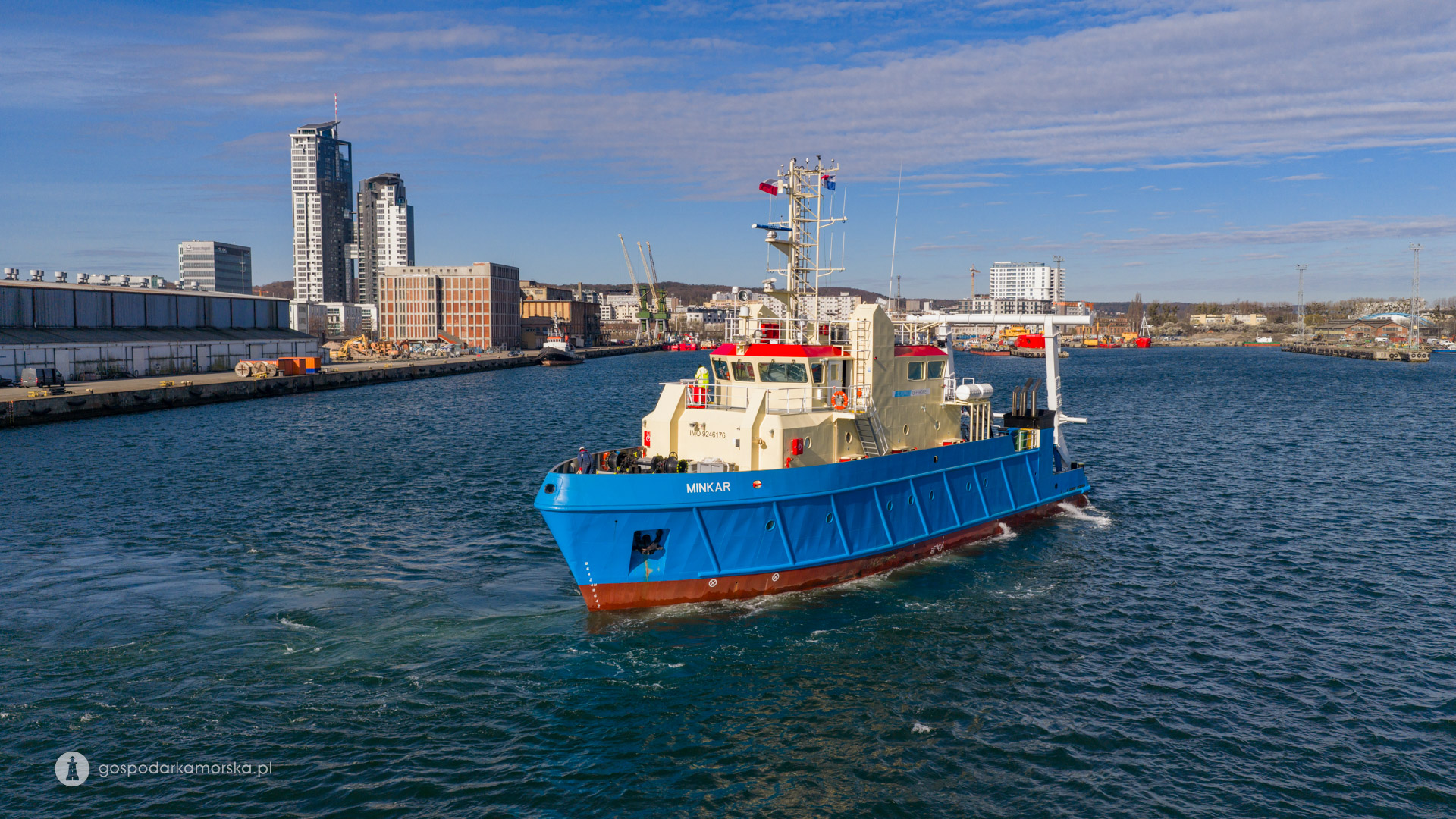 Modern Offshore Vessel MINKAR Undergoes Baltic Sea Trials, Developed by Gdynia-based Elektro-Plus - MarinePoland.com