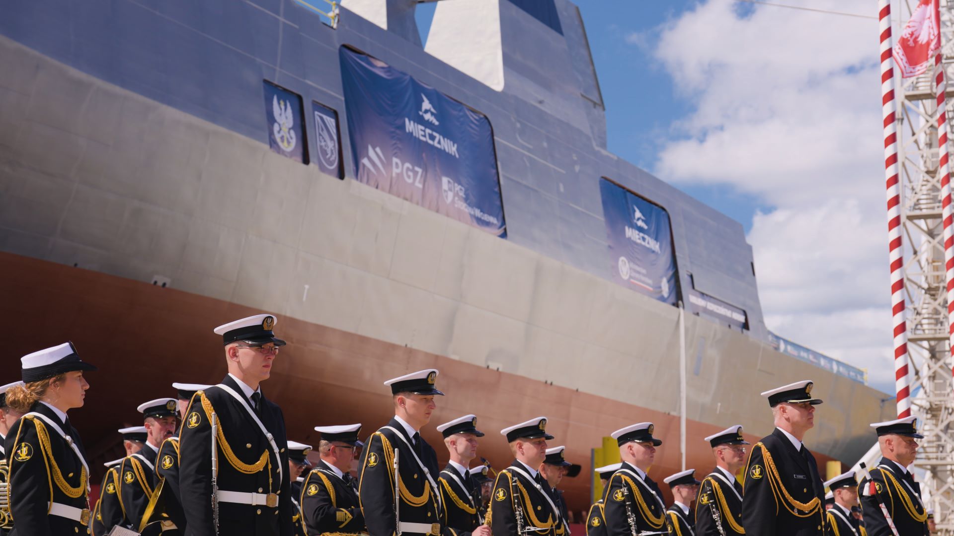 “I Name You Wicher”: First Miecznik-Class Frigate Christened - MarinePoland.com