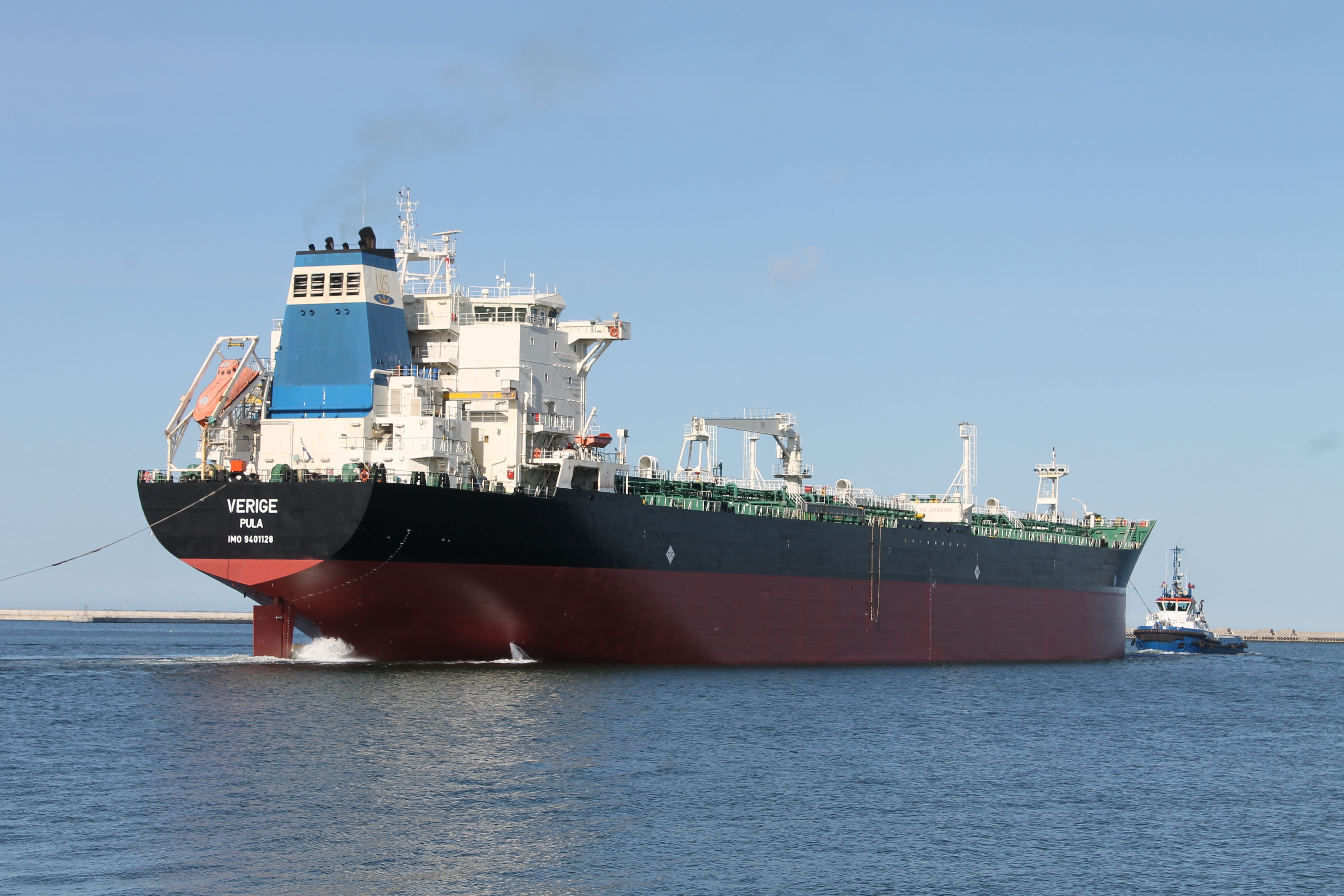 Verige leaves Nauta after successful drydocking - MarinePoland.com Verige leaves Nauta after successful drydocking - MarinePoland.com