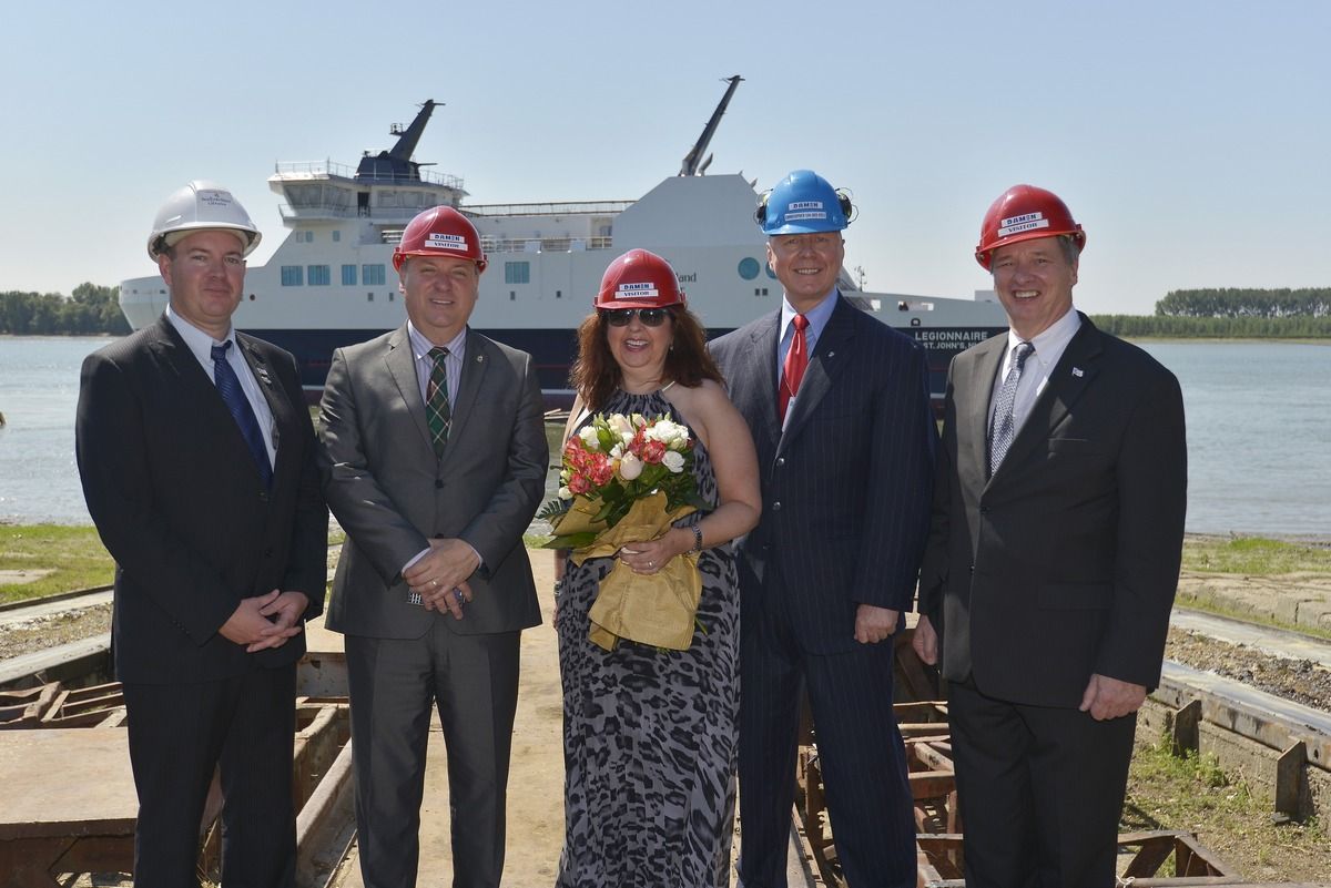 Damen launches second of two ferries for the Government of Newfoundland and Labrador - MarinePoland.com