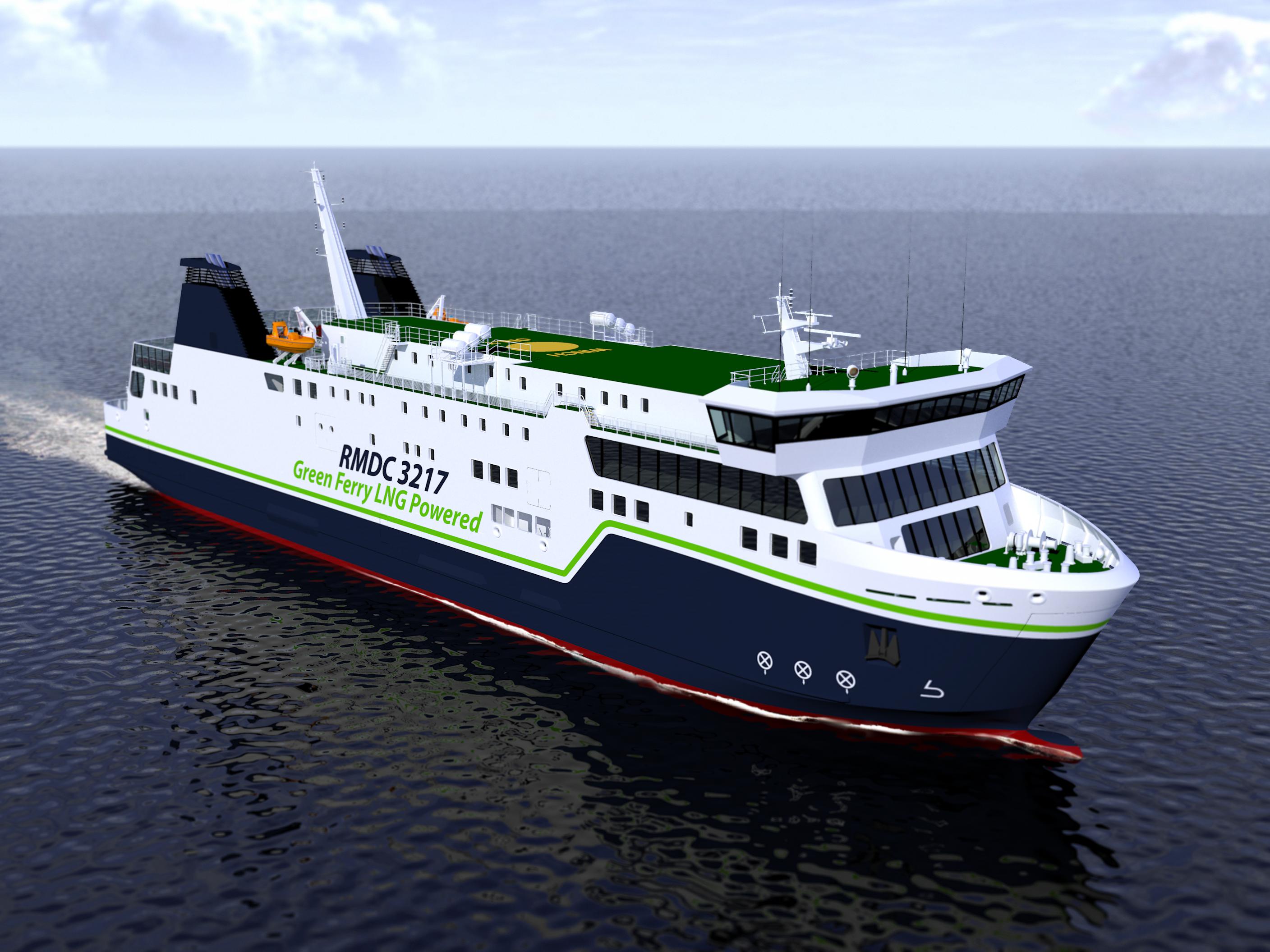 Remontowa Marine Design & Consulting Sp. z o.o. has launched new project of LNG powered car passenger ferry RMDC 3217 dedicated for European and North American market - MarinePoland.com