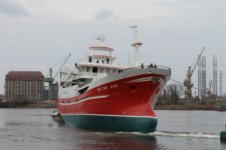 Nauta Shiprepair Yard launched another fishing trawler - MarinePoland.com