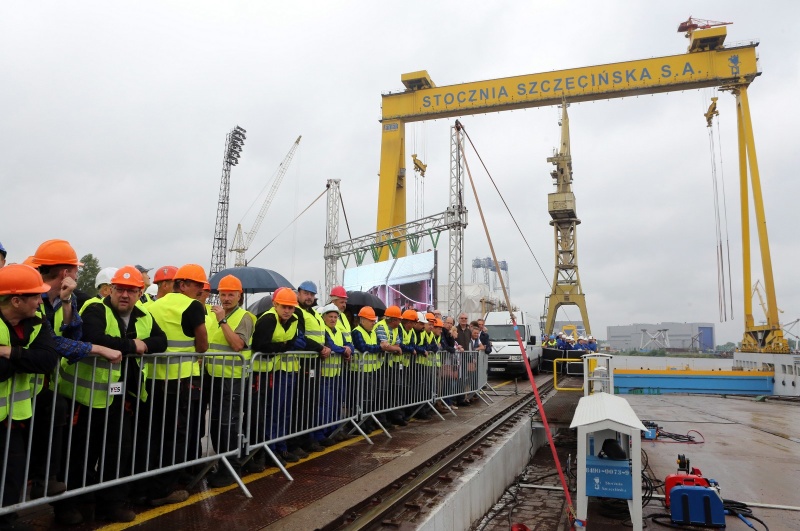 MSR Gryfia celebrates keel laying for ro-pax ferry - MarinePoland.com MSR Gryfia celebrates keel laying for ro-pax ferry - MarinePoland.com