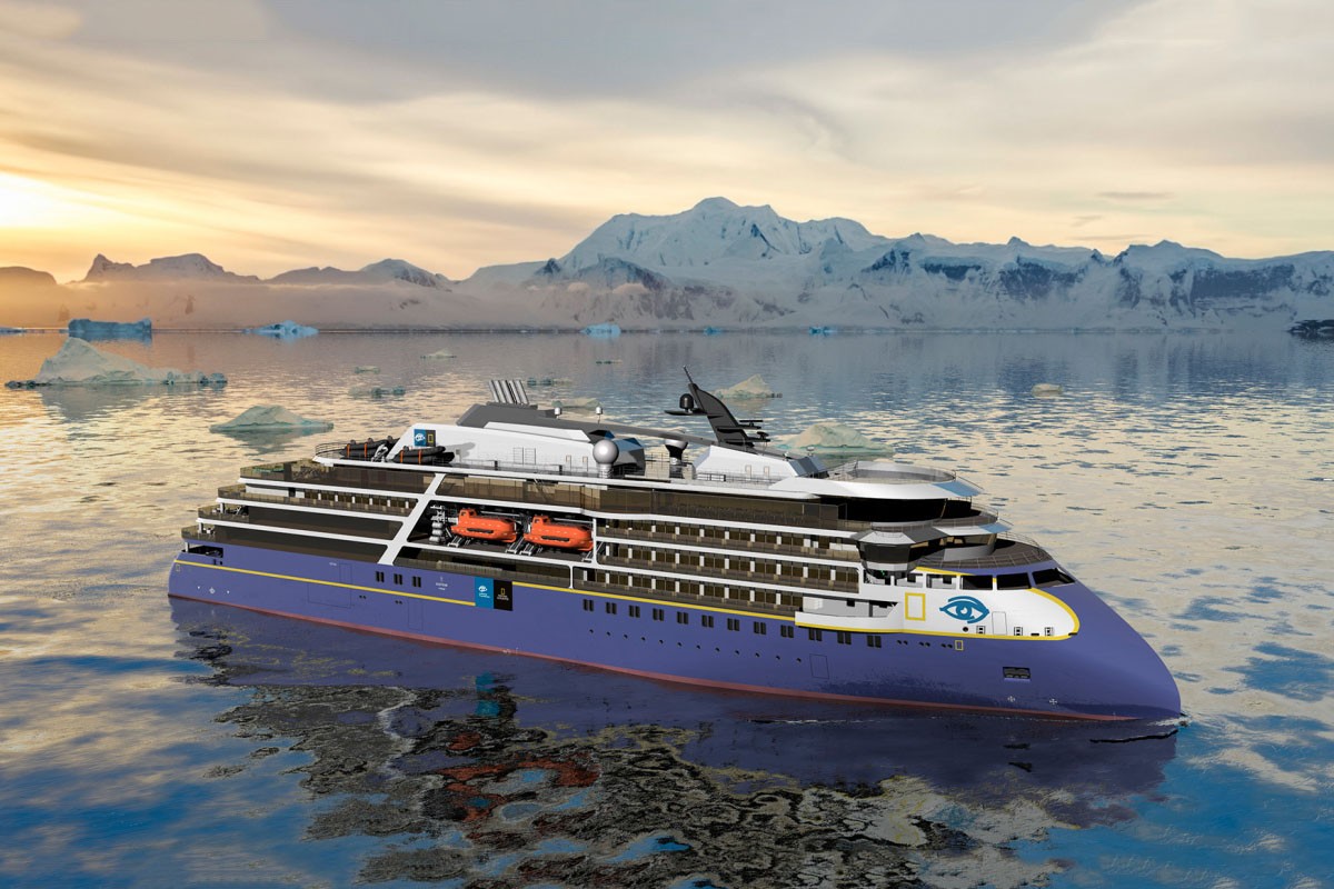 Keel laying ceremony of the NB 312 „National Geographic Endurance” - MarinePoland.com Keel laying ceremony of the NB 312 „National Geographic Endurance” - MarinePoland.com