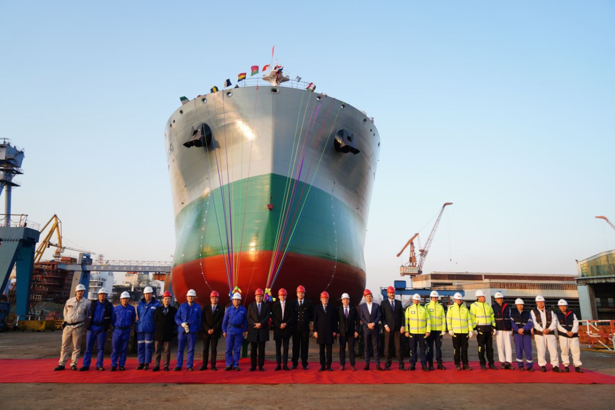 Chipolbroks newest multipurpose ship Pilecki launched - MarinePoland.com