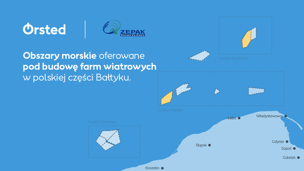 ZE PAK and Ørsted submit first applications for location permits for offshore wind farms in the Baltic Sea - MarinePoland.com ZE PAK and Ørsted submit first applications for location permits for offshore wind farms in the Baltic Sea - MarinePoland.com