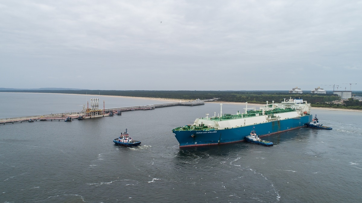 First cargo of liquefied natural gas delivered by tanker chartered by PGNiG - MarinePoland.com First cargo of liquefied natural gas delivered by tanker chartered by PGNiG - MarinePoland.com