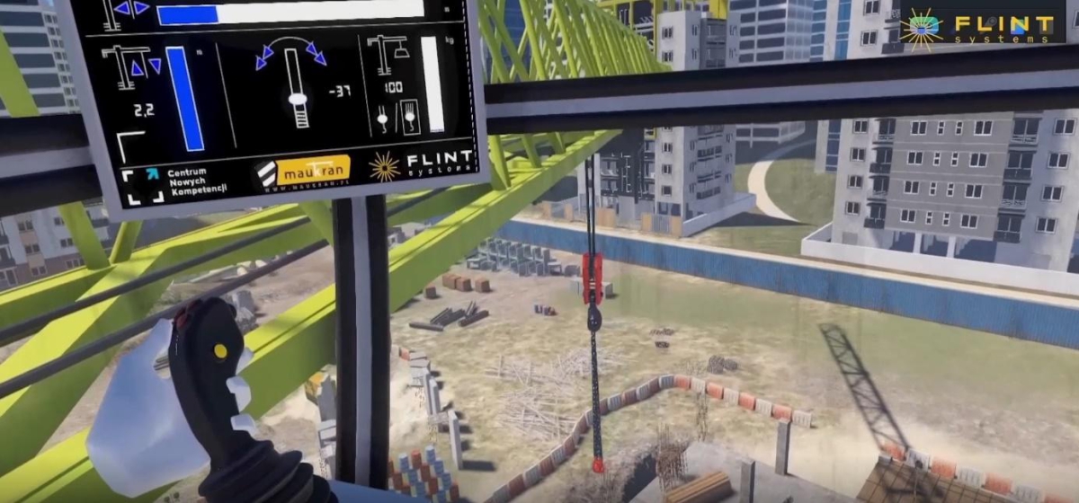 Tower crane simulator from Flint Systems - MarinePoland.com