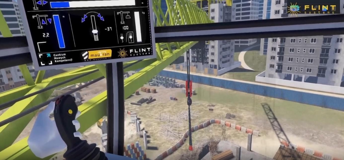 Tower crane simulator from Flint Systems - MarinePoland.com