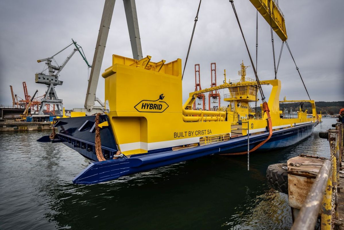 Crist. Another hybrid ferry for FinFerries launched [WIDEO] - MarinePoland.com