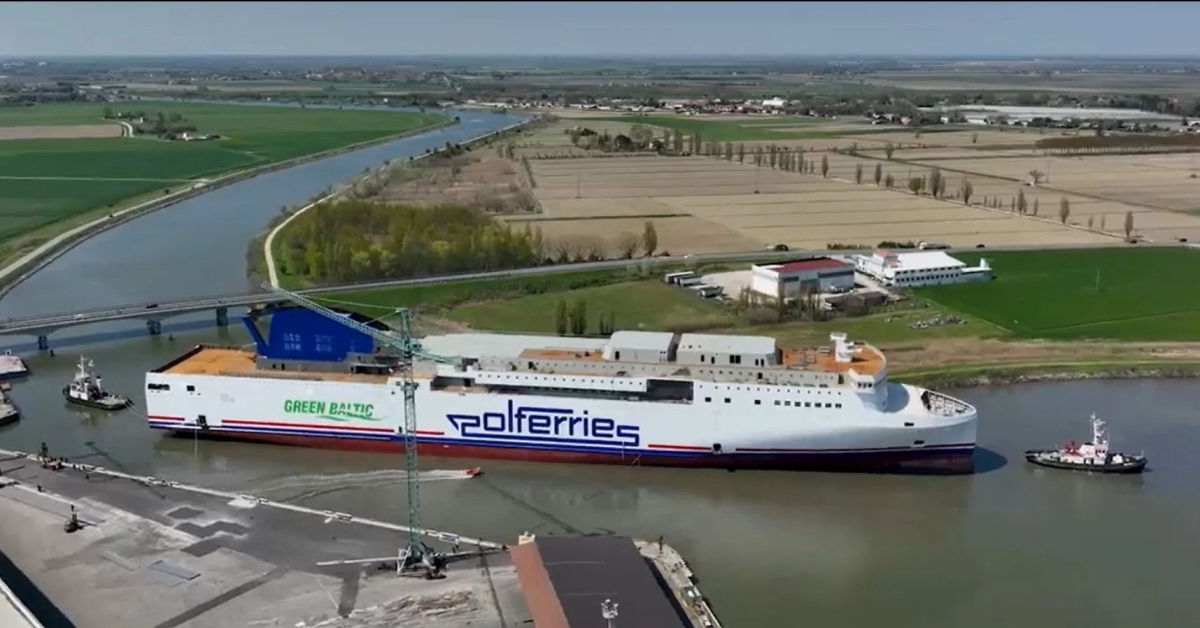 New ferry for Polferries launched - MarinePoland.com New ferry for Polferries launched - MarinePoland.com