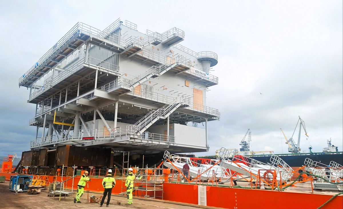 The second substation from Baltic Operator is on its way to the customer - MarinePoland.com The second substation from Baltic Operator is on its way to the customer - MarinePoland.com