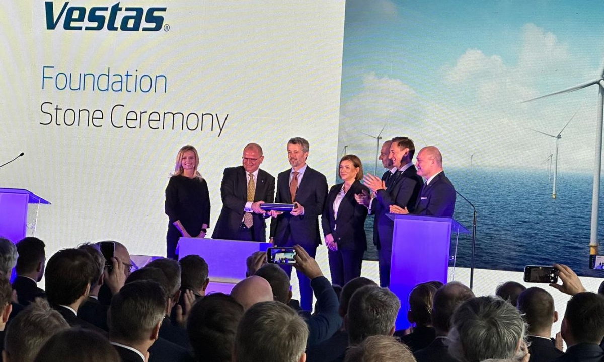 The King of Denmark at the symbolic opening of the Vestas factory in Szczecin - MarinePoland.com