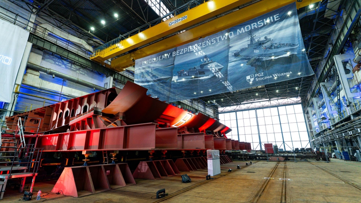 Burza at PGZ Naval Shipyard: Keel Laid for the Second “Miecznik” Program Frigate - MarinePoland.com