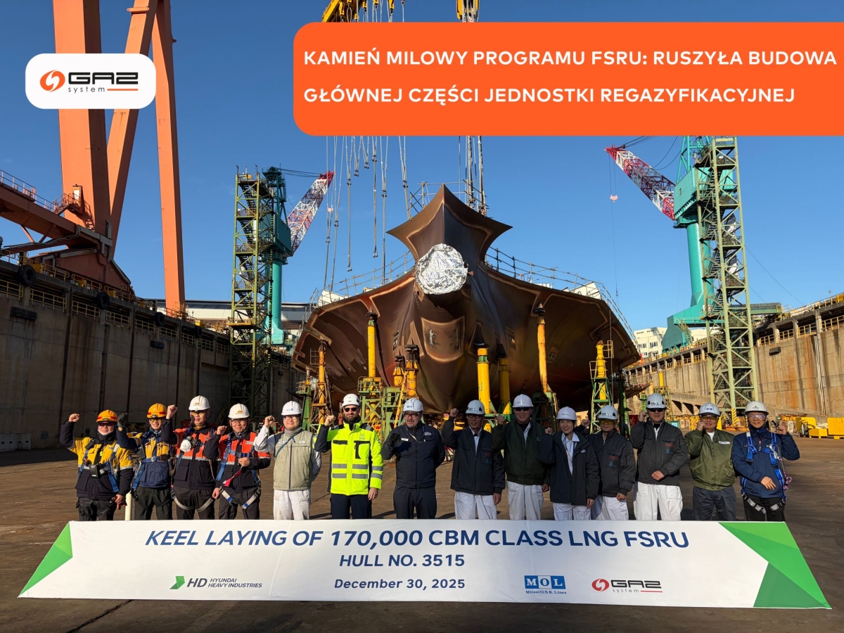 Keel laid for Poland’s FSRU - MarinePoland.com